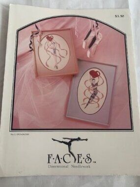 Faces Dimensional No2 of Dancers Counted Cross Stitch Pattern Leaflet Book